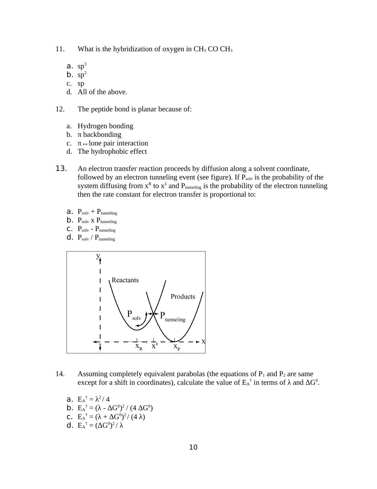 TIFR GS 2011 Biology Question Paper - Page 10