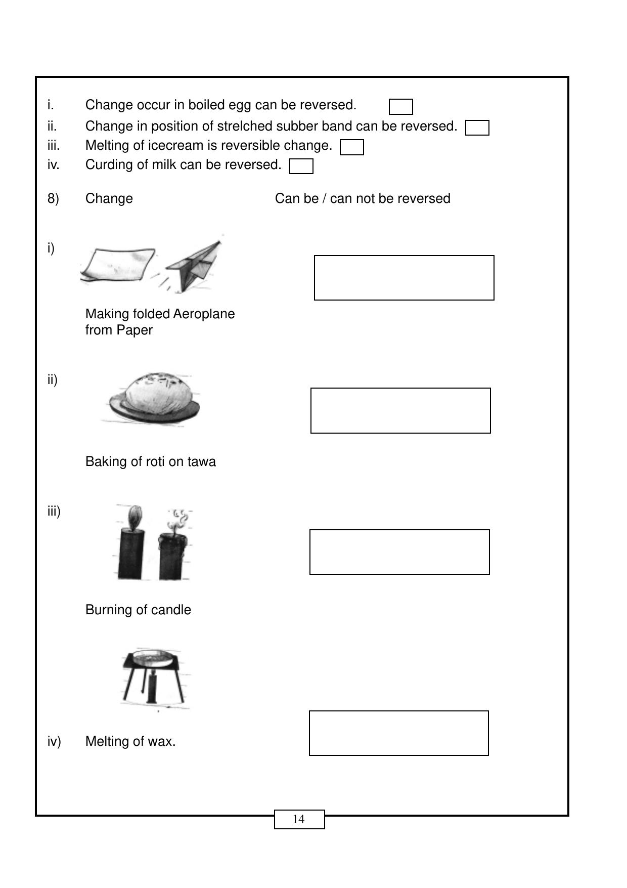 CBSE Worksheets for Class 6 Changes Around Us Assignment - Page 2