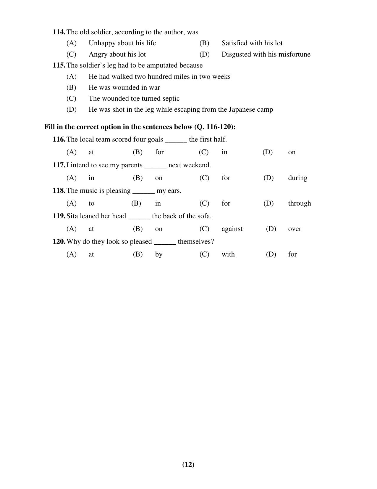 Chandigarh B.Ed 2019 Question Paper - Set B - Page 12