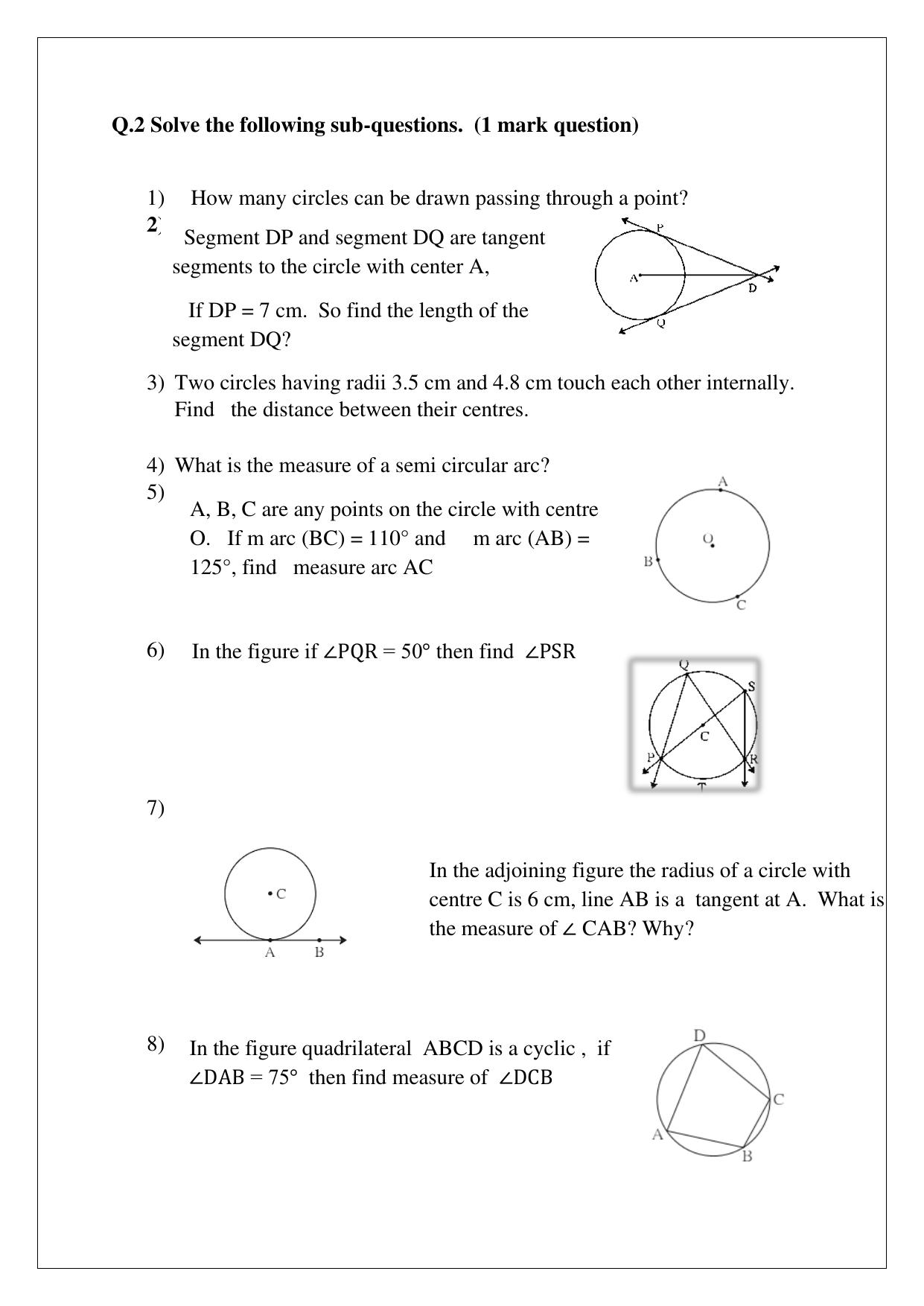 Maharashtra Board Class 10 Mathematics Part II (English Medium) 2023 Question Bank - Page 24