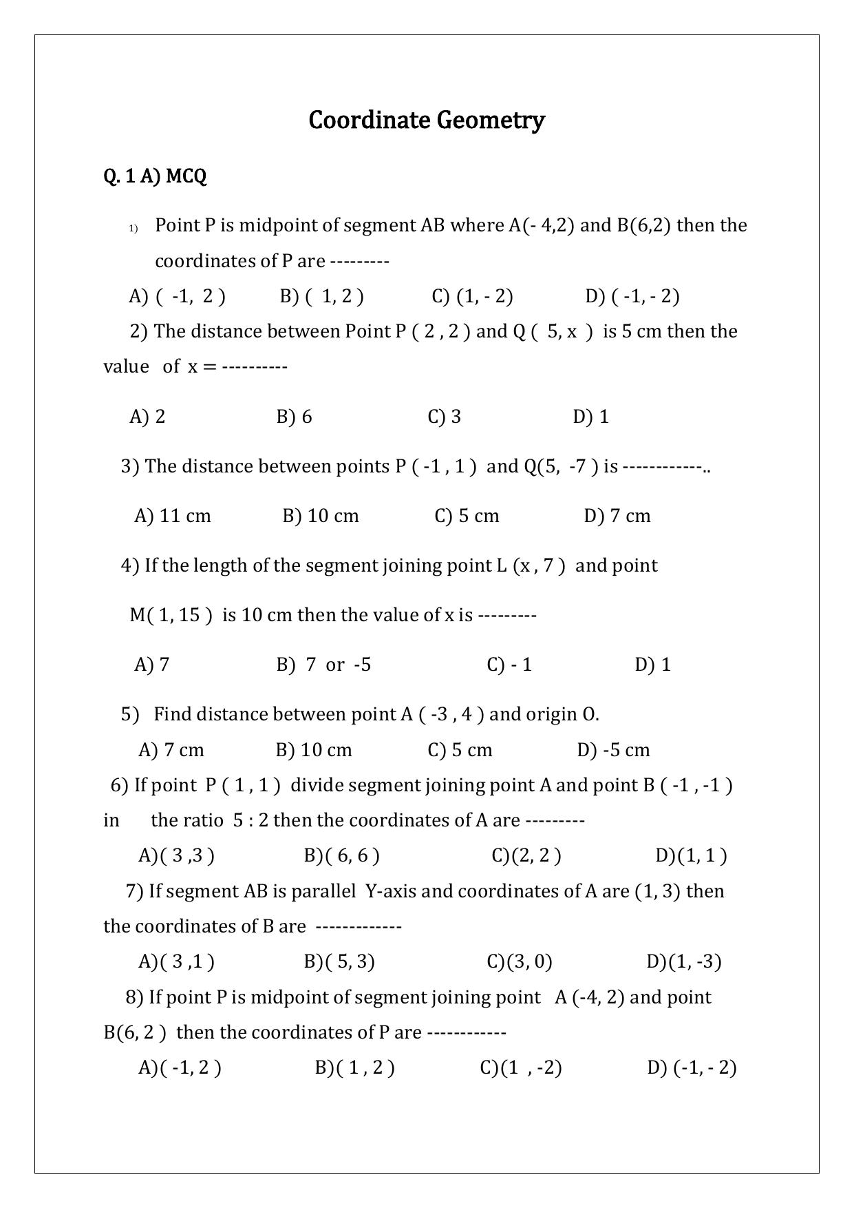 Maharashtra Board Class 10 Mathematics Part II (English Medium) 2023 Question Bank - Page 50
