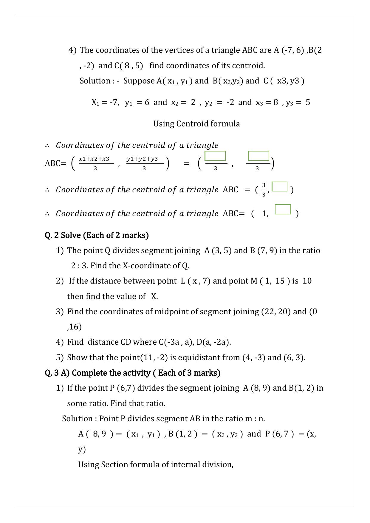 Maharashtra Board Class 10 Mathematics Part II (English Medium) 2023 Question Bank - Page 53