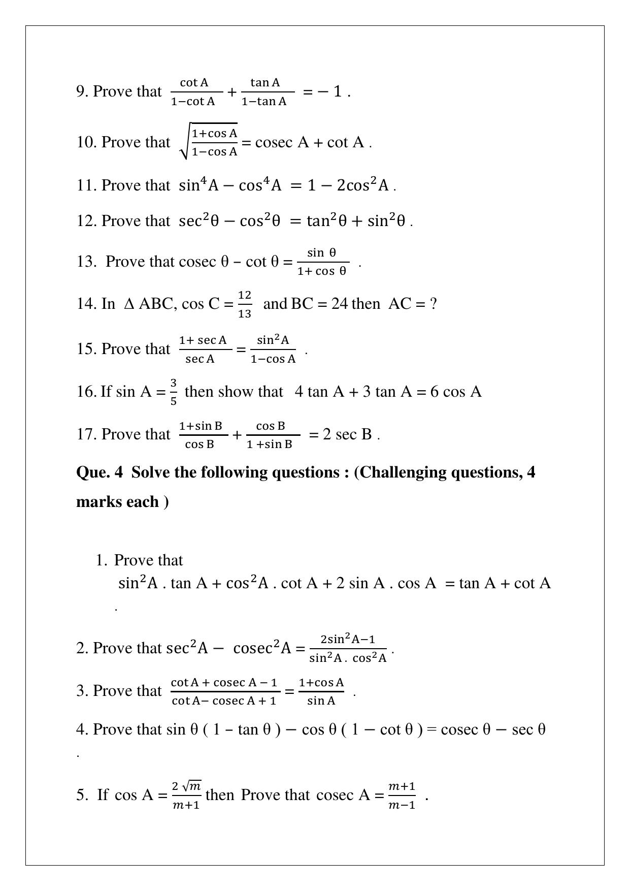 Maharashtra Board Class 10 Mathematics Part II (English Medium) 2023 Question Bank - Page 63