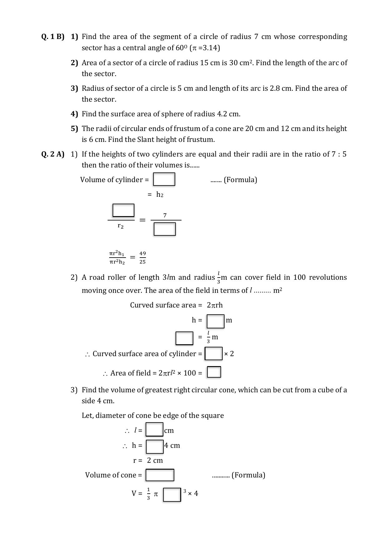 Maharashtra Board Class 10 Mathematics Part II (English Medium) 2023 Question Bank - Page 66