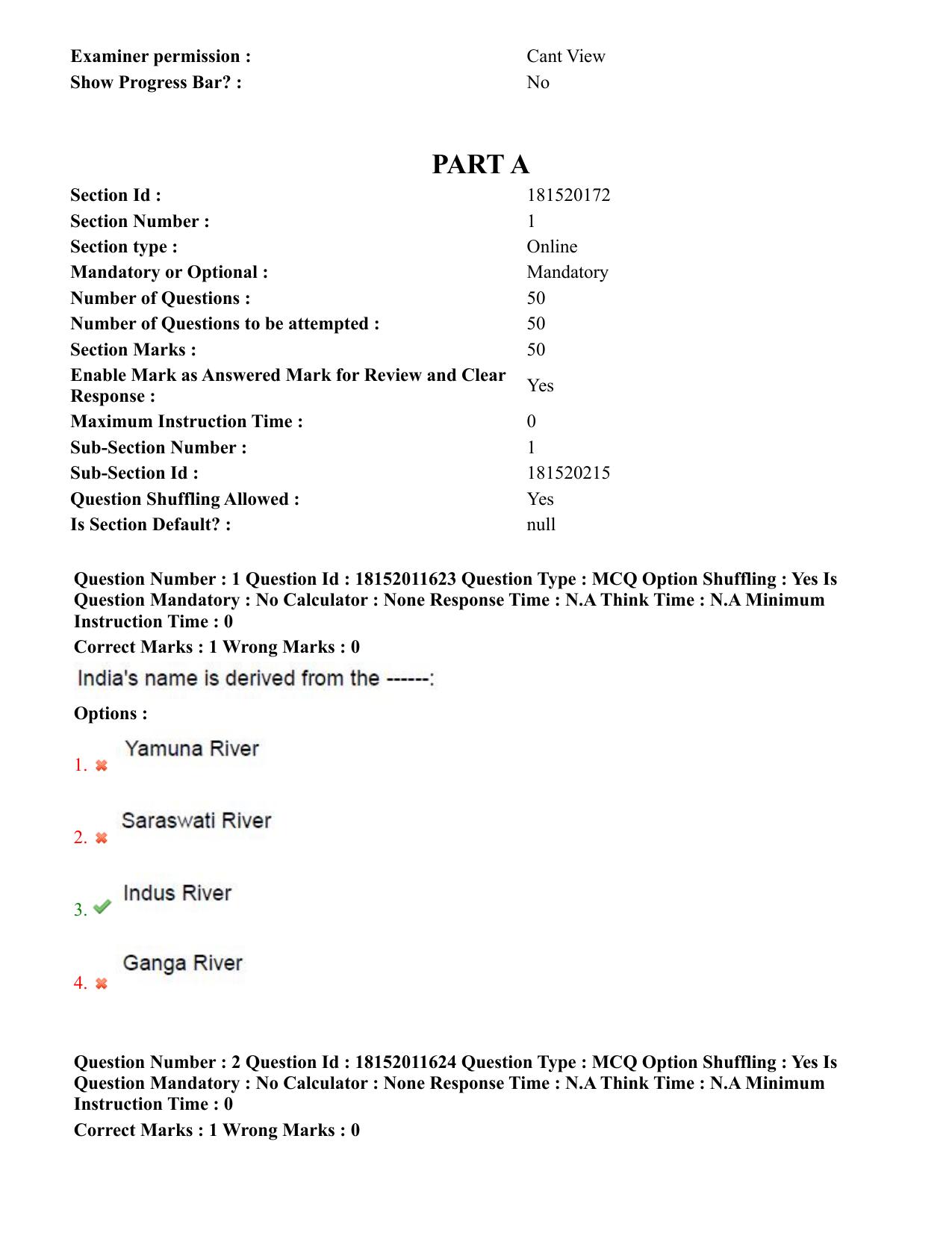 TS CPGET 2023 Master of Tourism Management MTM (Shift 3) Question Paper with Answer Key - Page 2