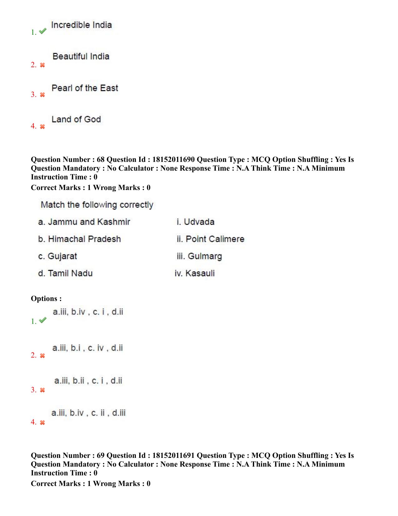 TS CPGET 2023 Master of Tourism Management MTM (Shift 3) Question Paper with Answer Key - Page 35