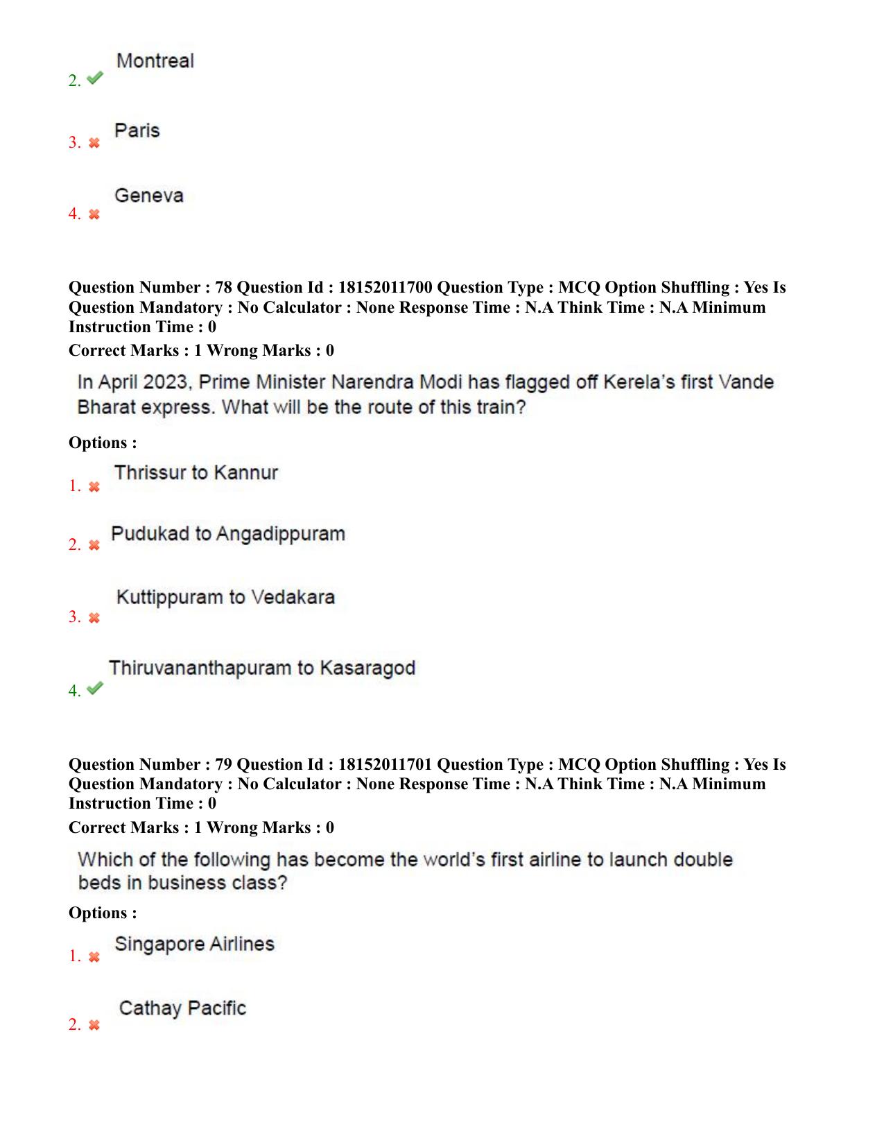 TS CPGET 2023 Master of Tourism Management MTM (Shift 3) Question Paper with Answer Key - Page 40