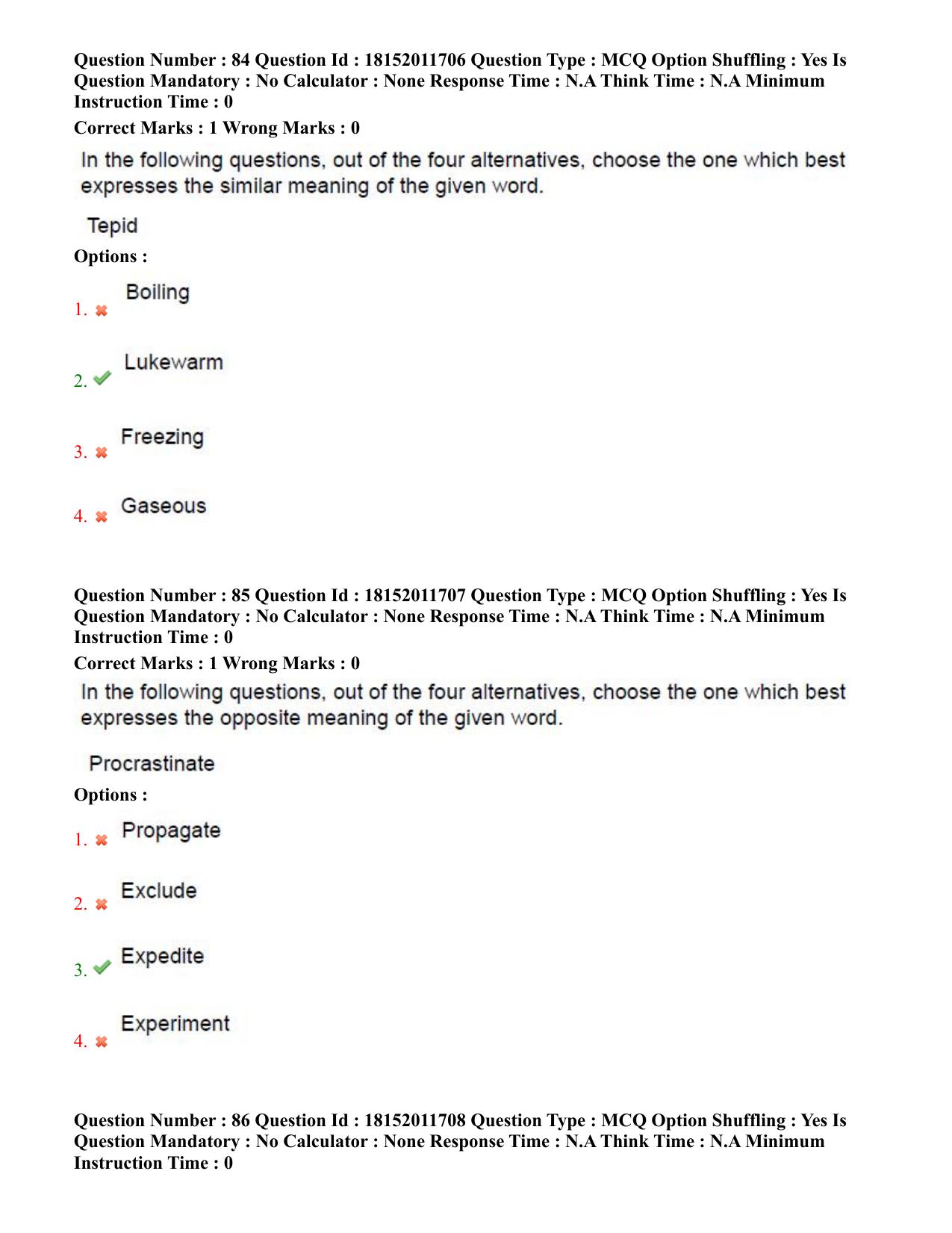 TS CPGET 2023 Master of Tourism Management MTM (Shift 3) Question Paper with Answer Key - Page 43