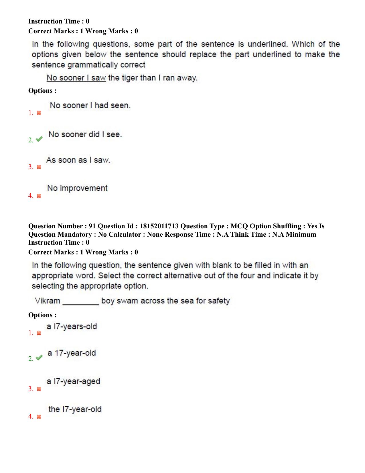 TS CPGET 2023 Master of Tourism Management MTM (Shift 3) Question Paper with Answer Key - Page 46