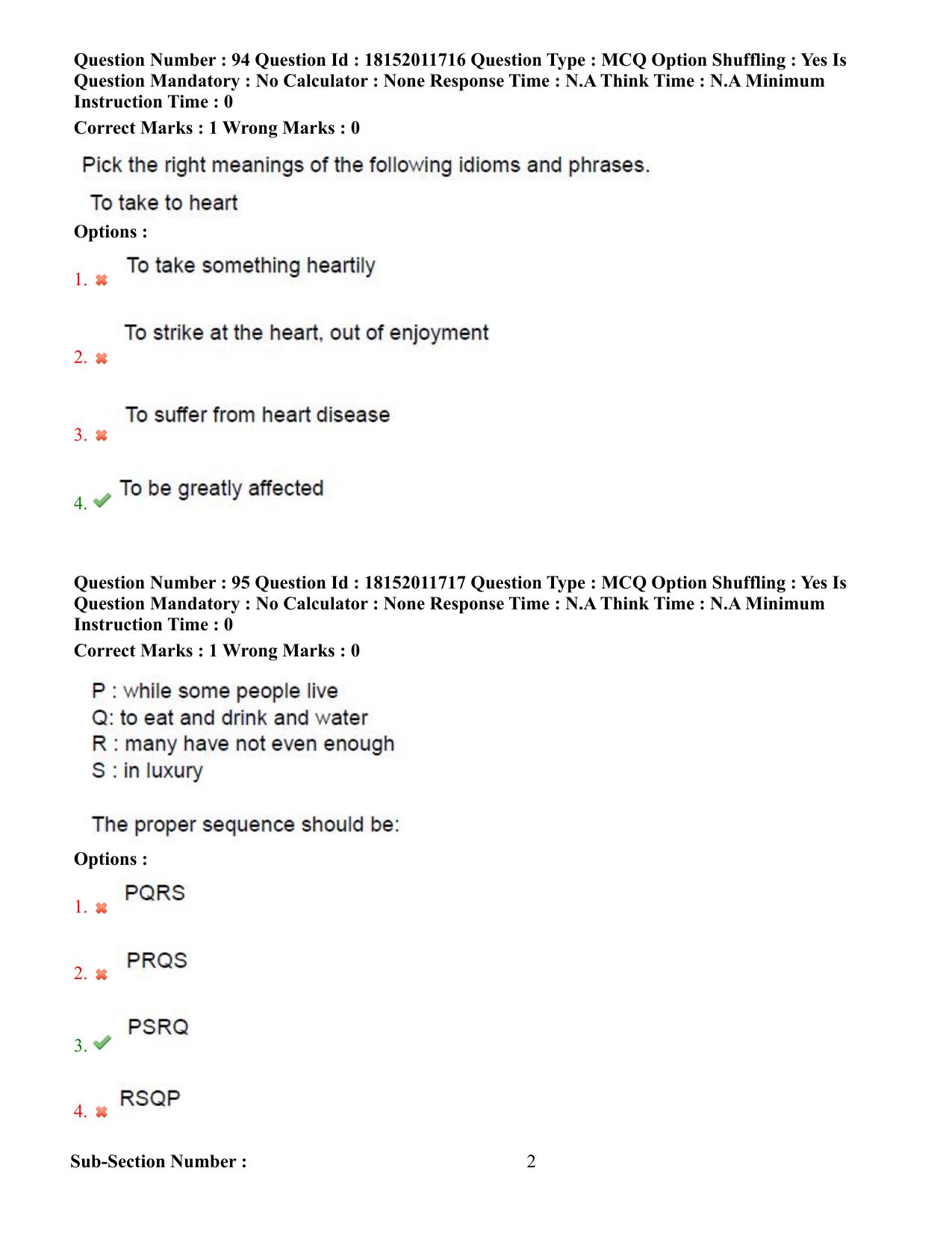 TS CPGET 2023 Master of Tourism Management MTM (Shift 3) Question Paper with Answer Key - Page 48