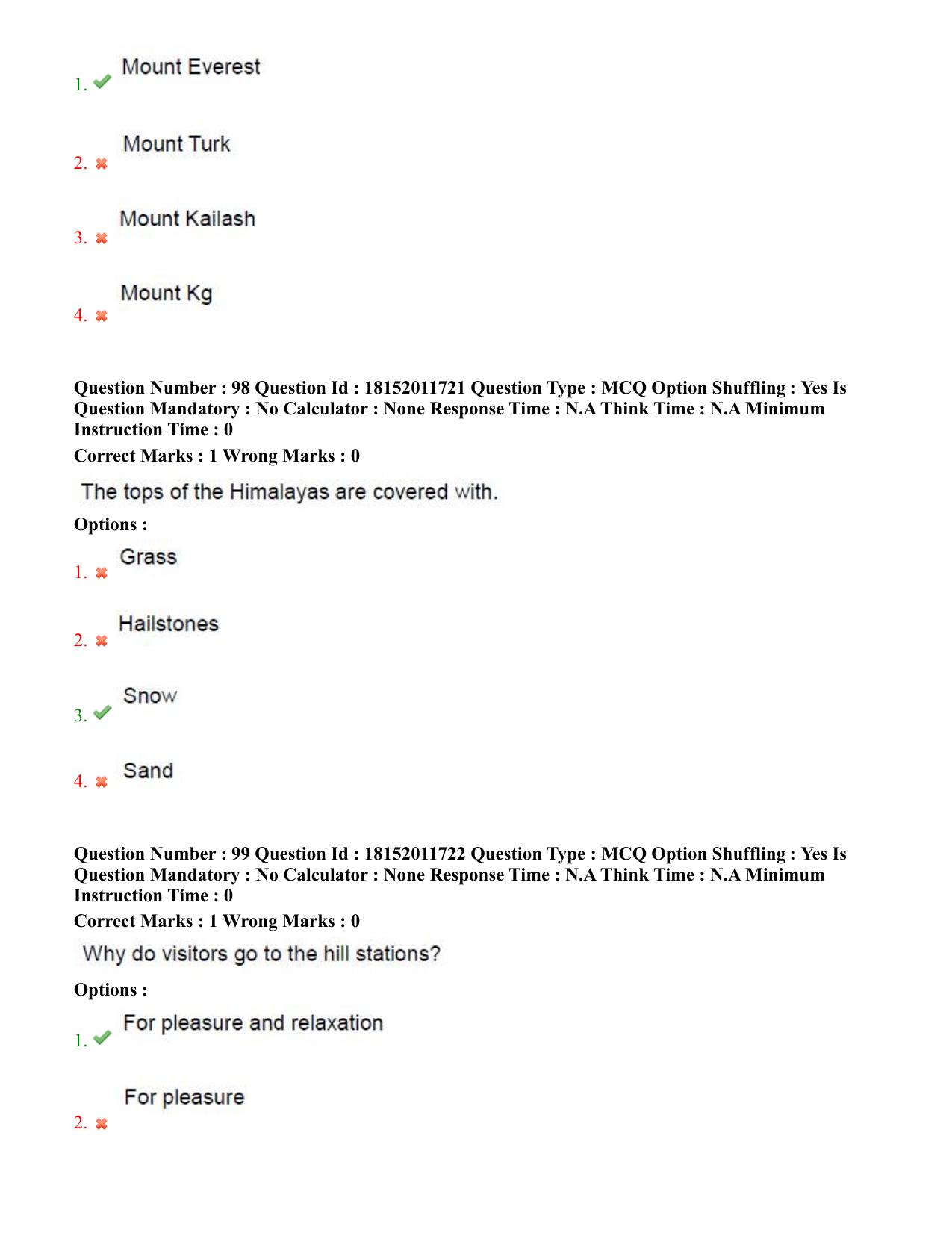 TS CPGET 2023 Master of Tourism Management MTM (Shift 3) Question Paper with Answer Key - Page 50