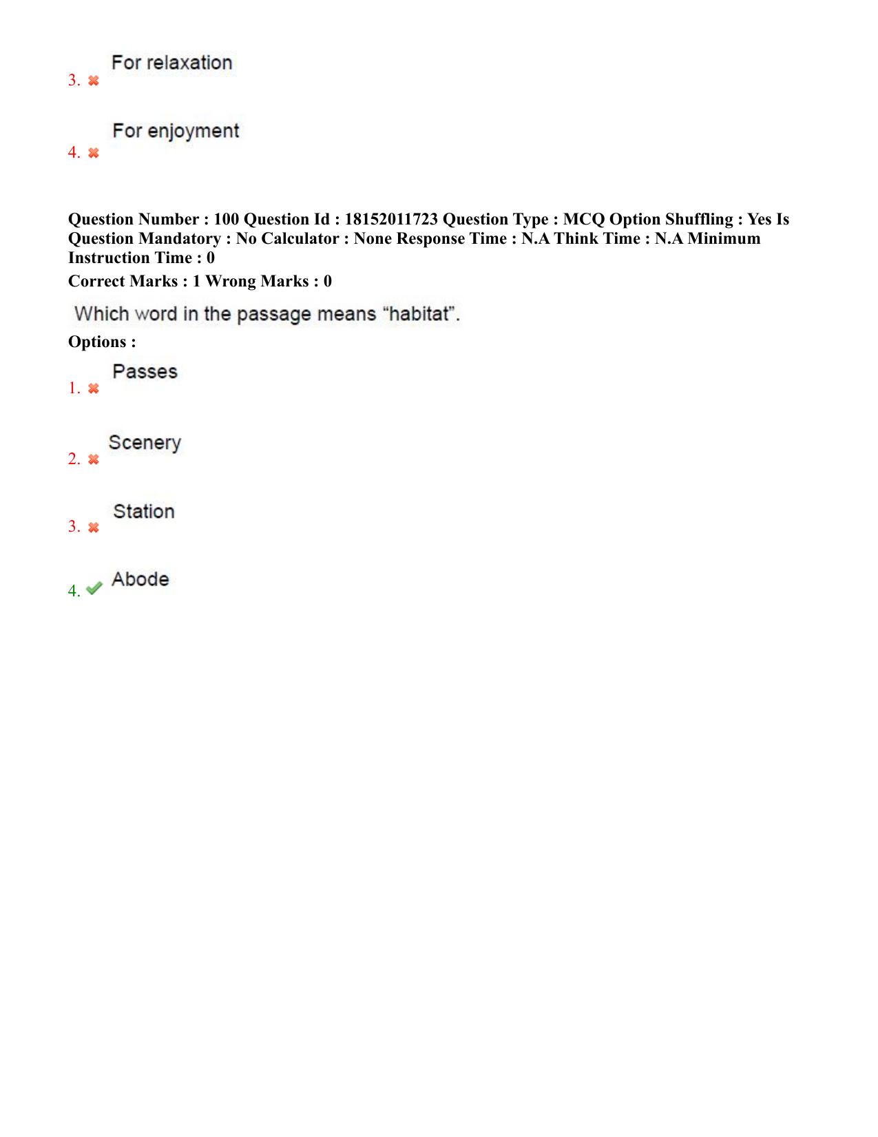 TS CPGET 2023 Master of Tourism Management MTM (Shift 3) Question Paper with Answer Key - Page 51
