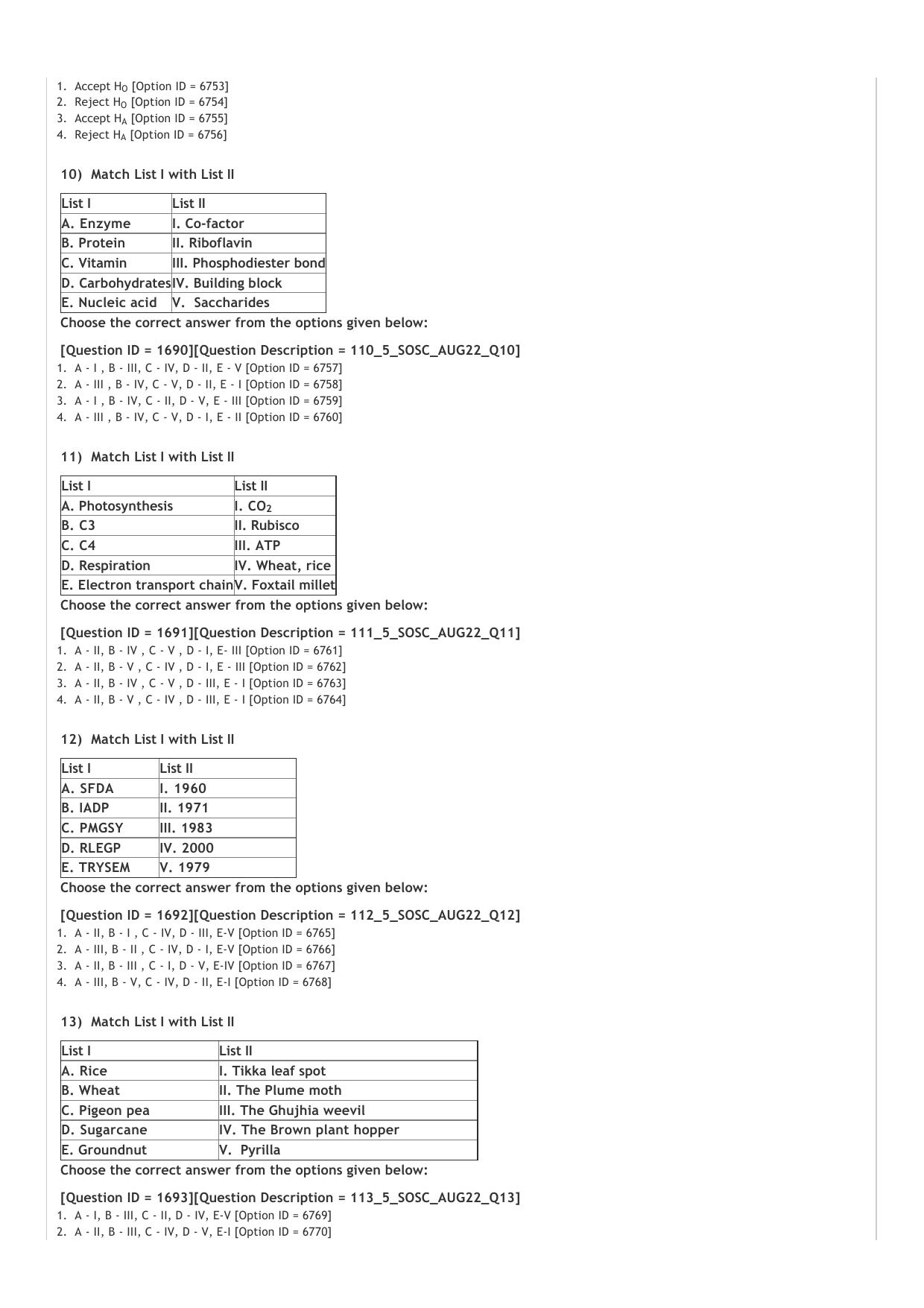 ICAR AIEEA PG 2022 SOCIAL SCIENCES Question Paper - Page 2