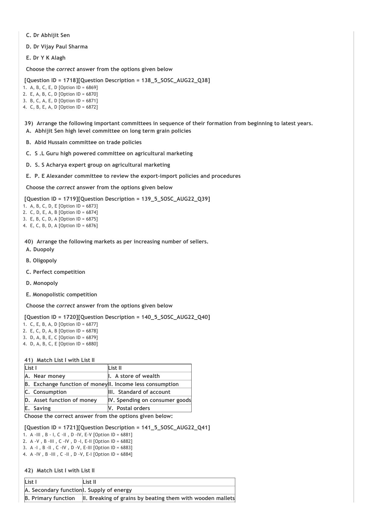 ICAR AIEEA PG 2022 SOCIAL SCIENCES Question Paper - Page 8
