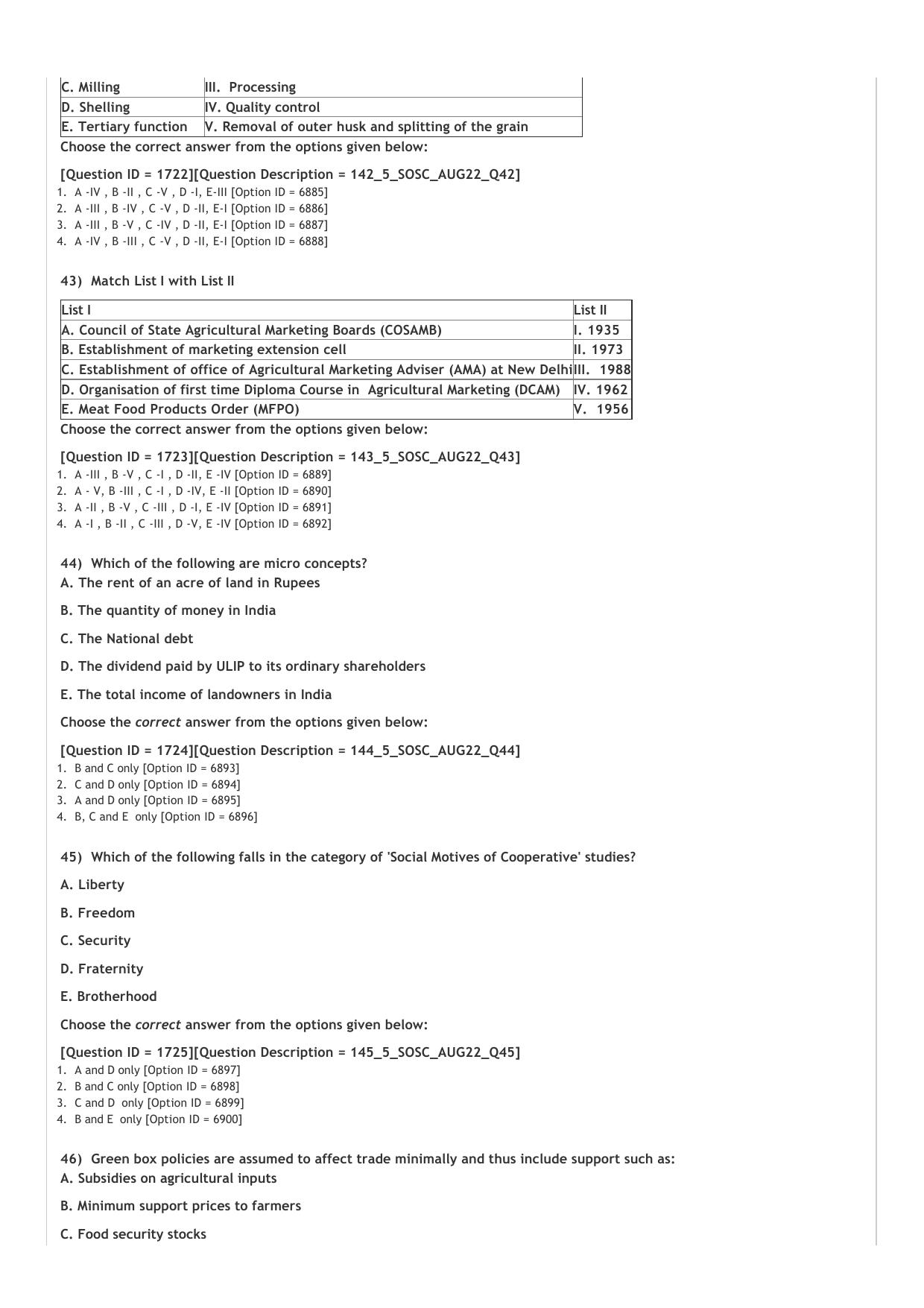 ICAR AIEEA PG 2022 SOCIAL SCIENCES Question Paper - Page 9