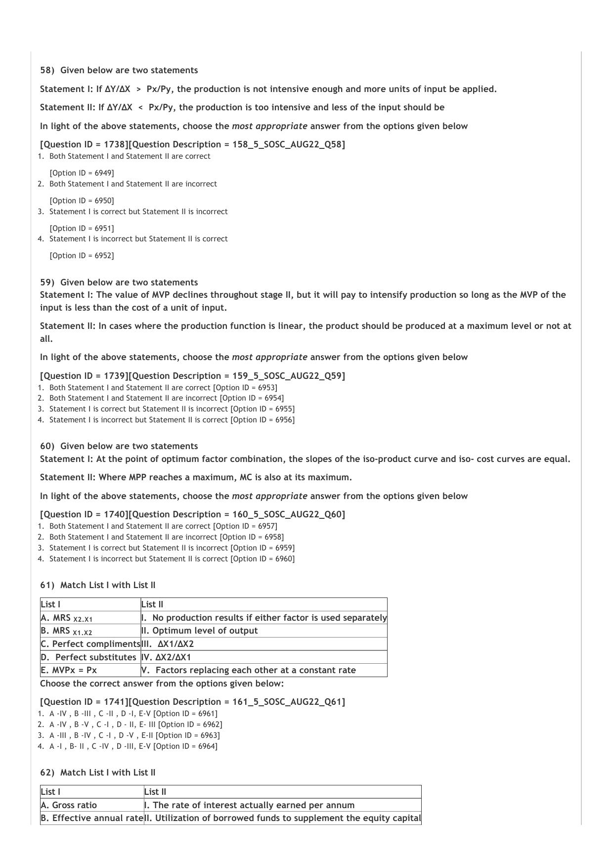 ICAR AIEEA PG 2022 SOCIAL SCIENCES Question Paper - Page 12