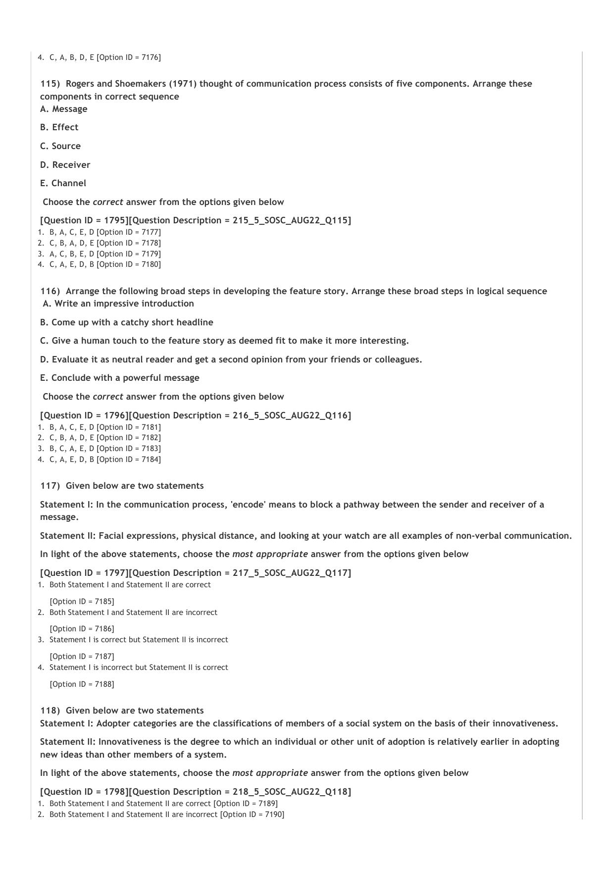 ICAR AIEEA PG 2022 SOCIAL SCIENCES Question Paper - Page 24