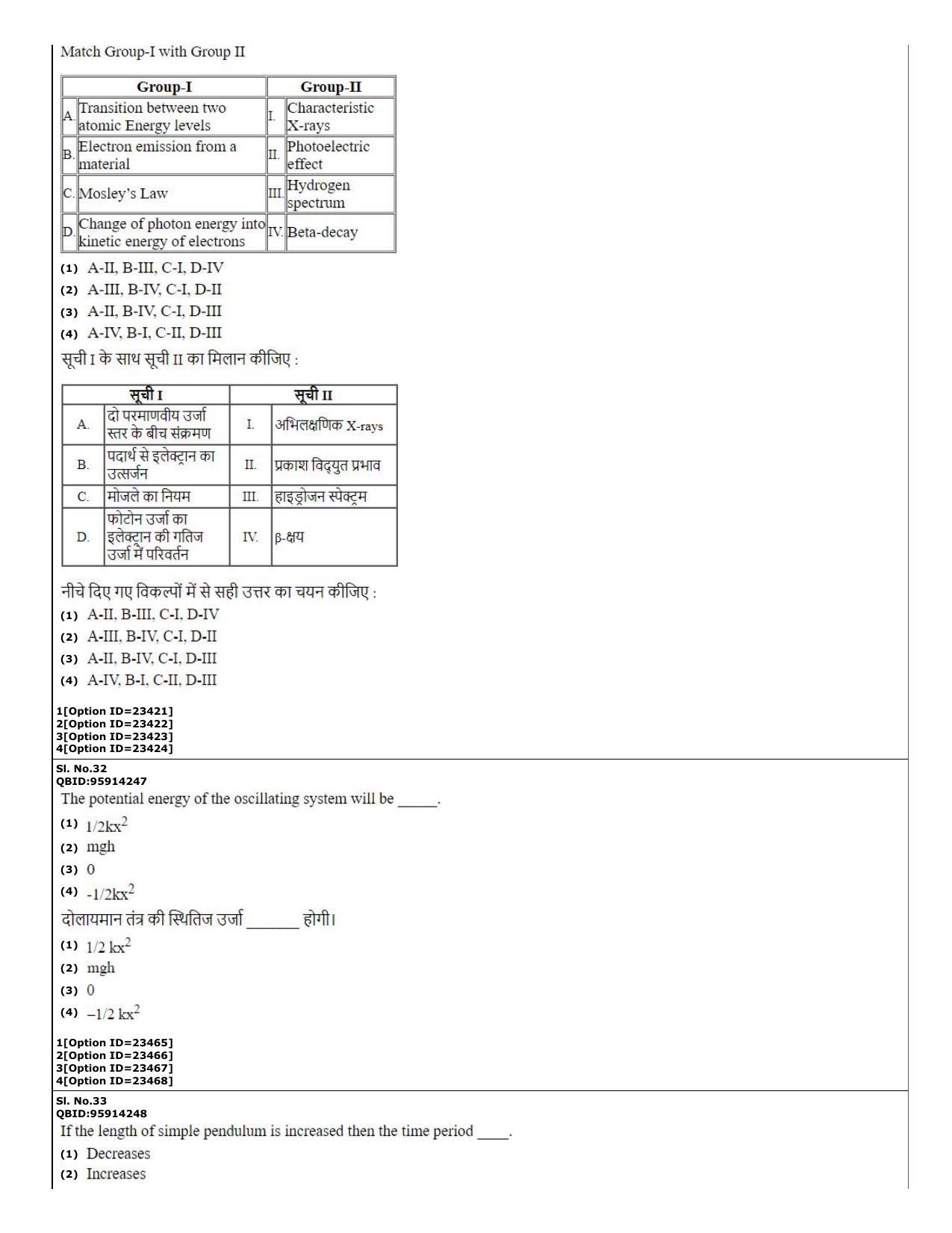 CUET (PG) 2022: PGQP-08 Material Science and Technology (07-09-2022) Question Paper - Page 13
