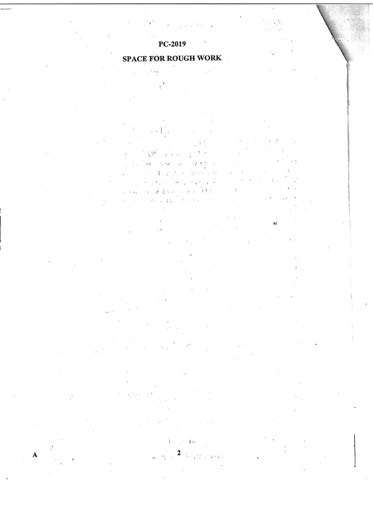 WBJEE 2019 Physics & Chemistry Paper - Page 2