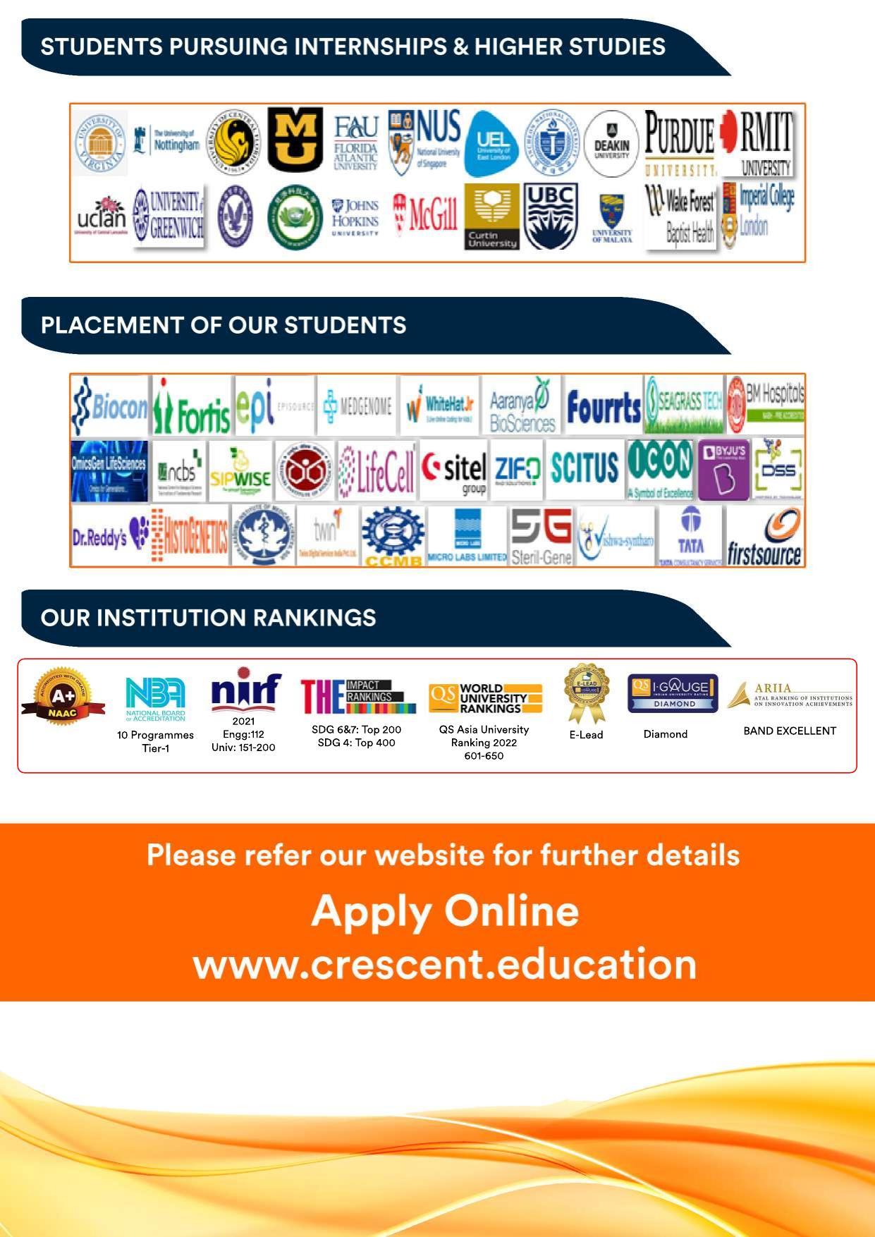 B.S. Abdur Rahman University M.Tech-Biotechnology Brochure 2022-23 - Page 4