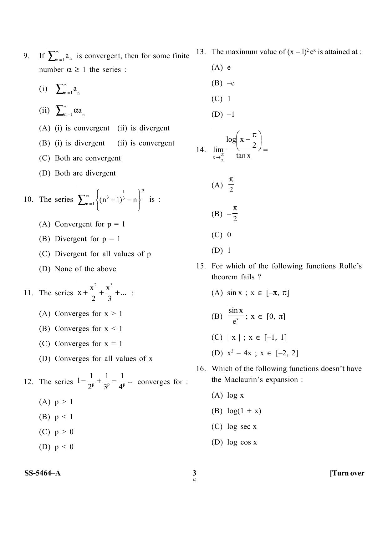 KUET 2023 M.Sc.Mathematics Question Paper - Page 23