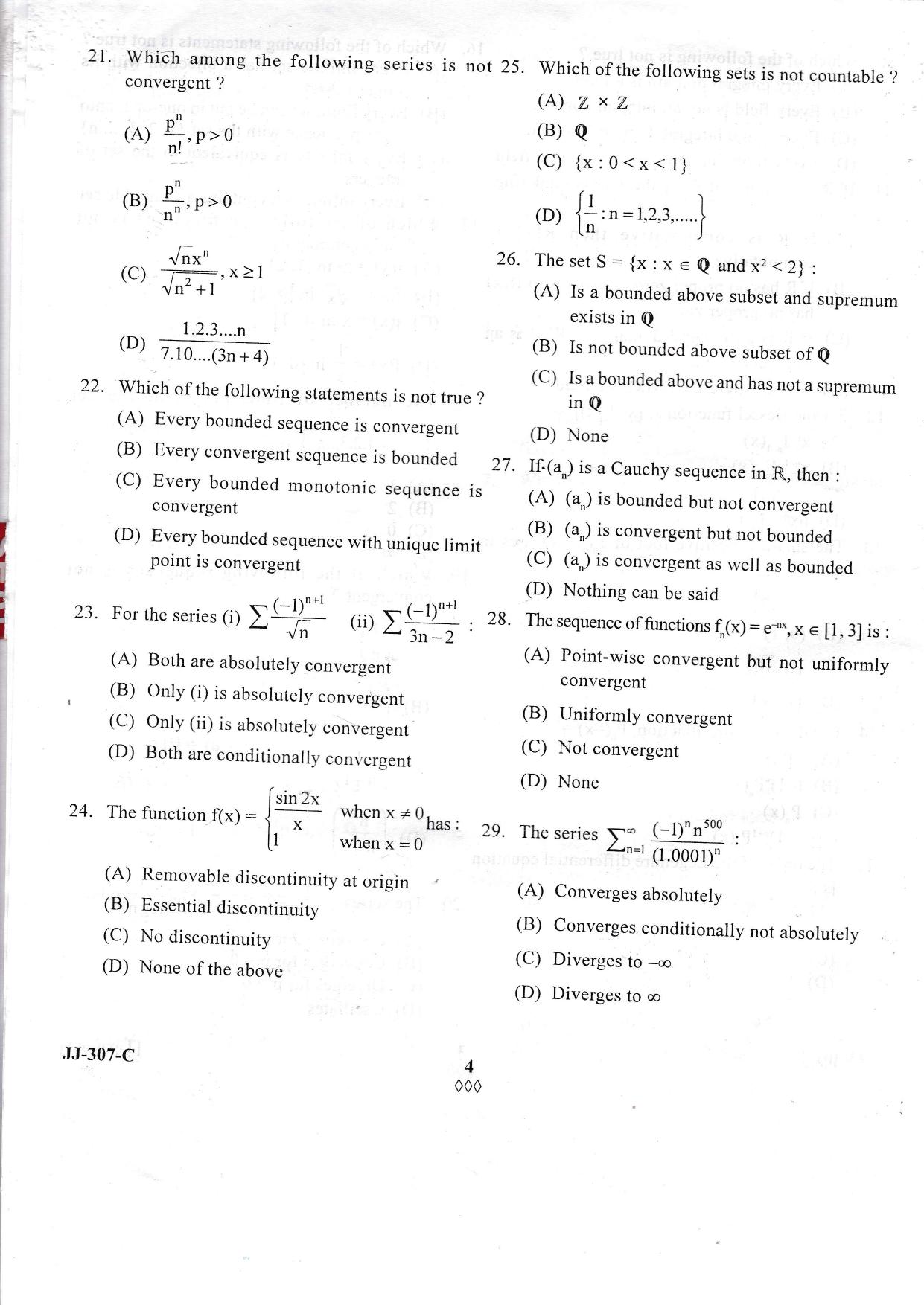 KUET 2023 M.Sc.Mathematics Question Paper - Page 35