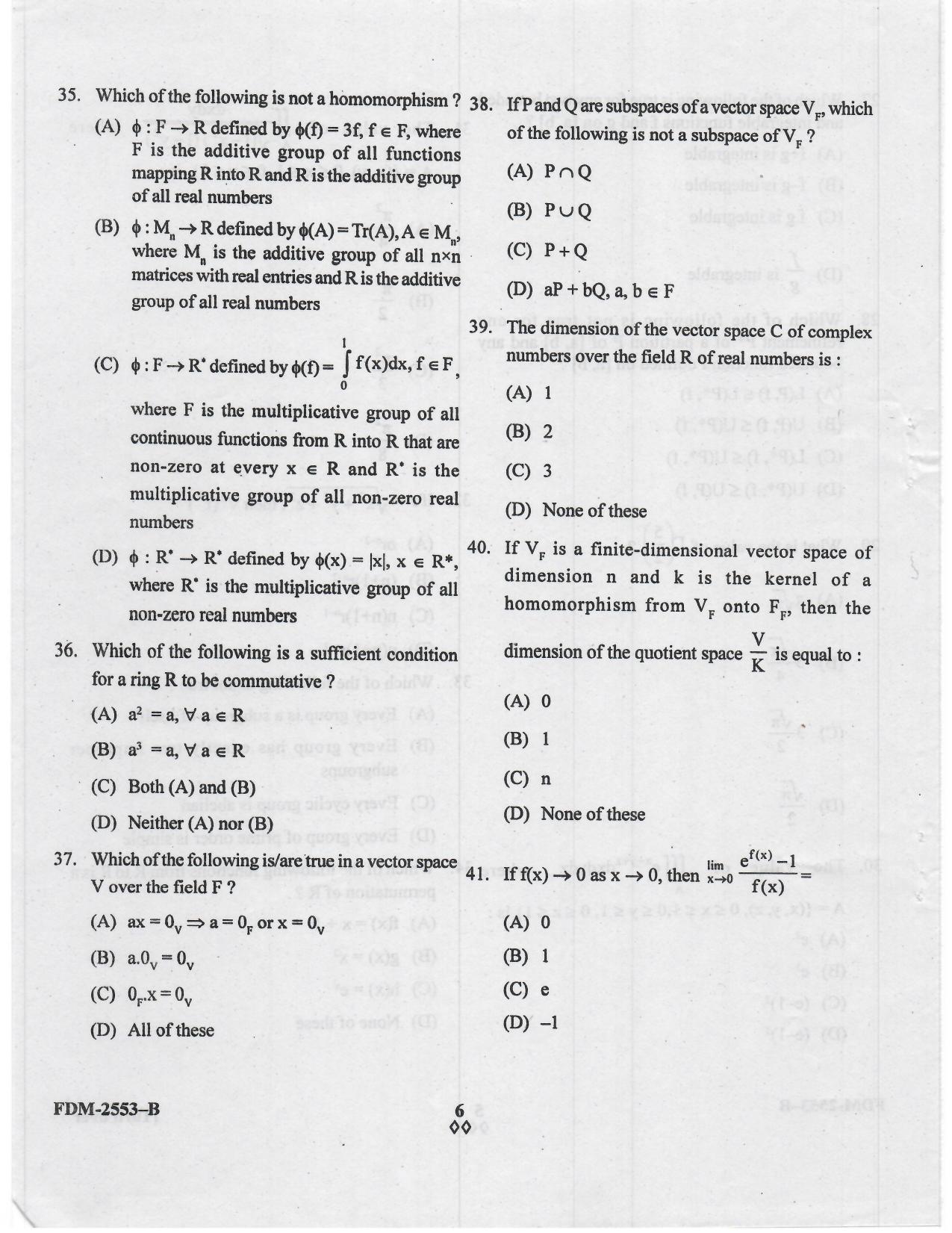 KUET 2023 M.Sc.Mathematics Question Paper - Page 50