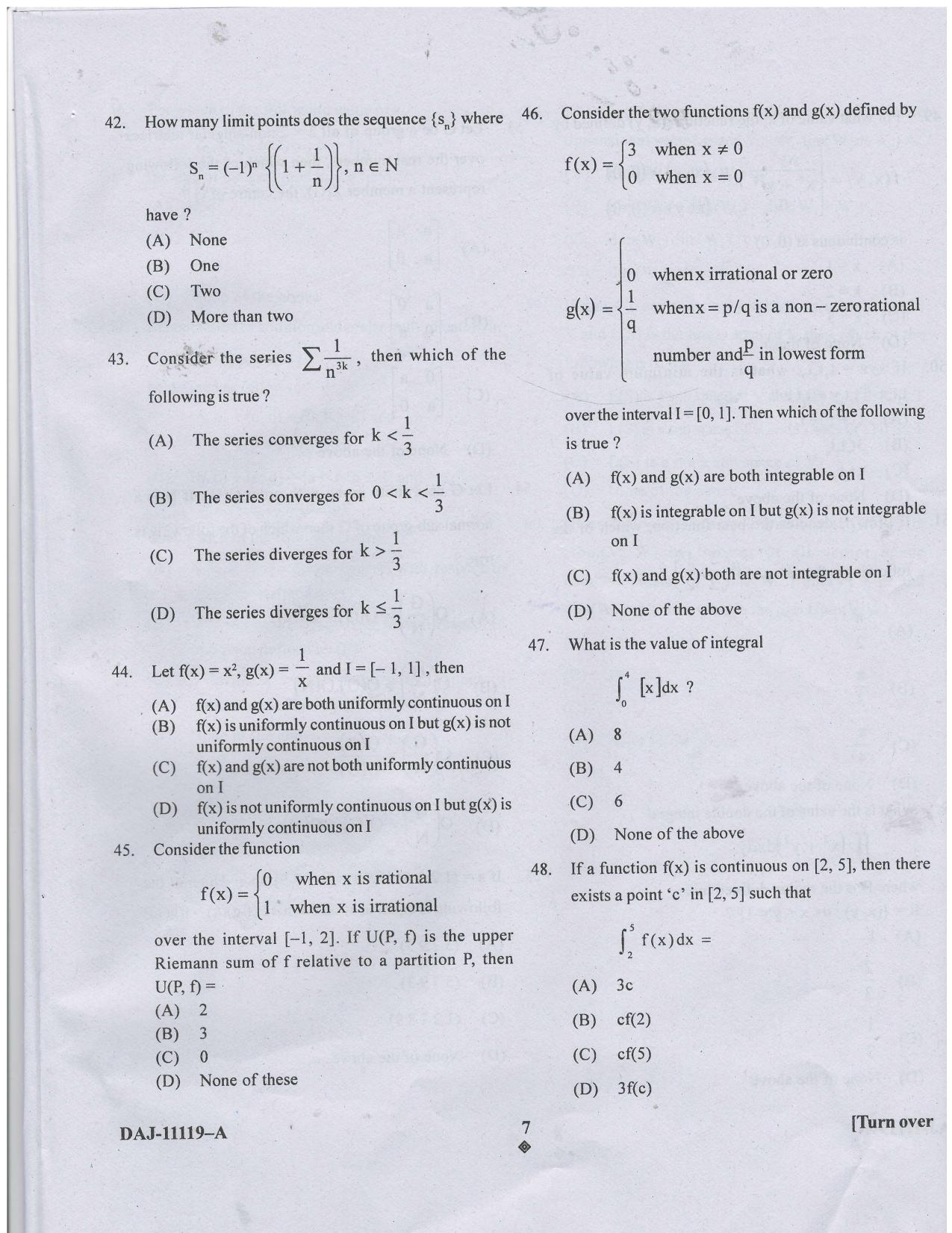KUET 2023 M.Sc.Mathematics Question Paper - Page 60