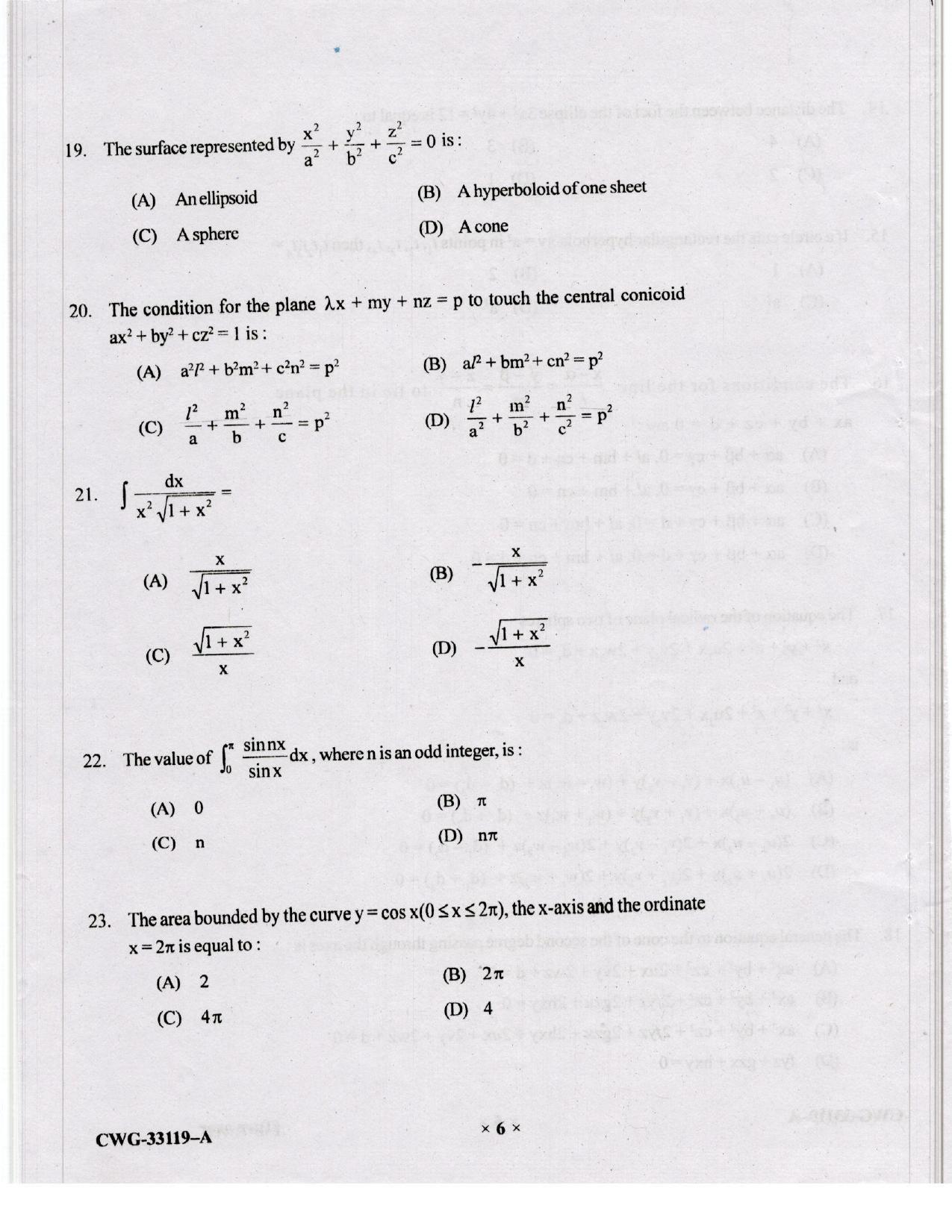KUET 2023 M.Sc.Mathematics Question Paper - Page 68