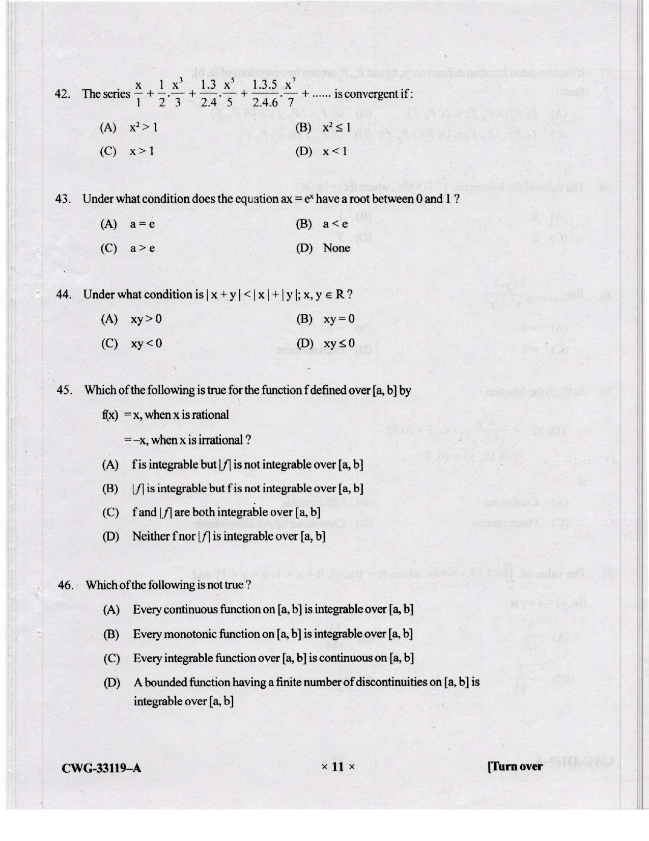 KUET 2023 M.Sc.Mathematics Question Paper - Page 73