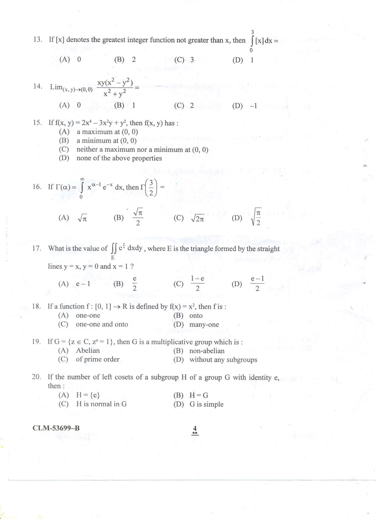 KUET 2023 M.Sc.Mathematics Question Paper - Page 80