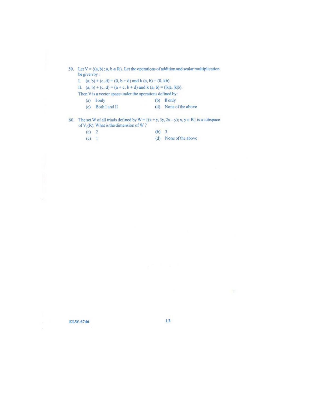 KUET 2023 M.Sc.Mathematics Question Paper - Page 108