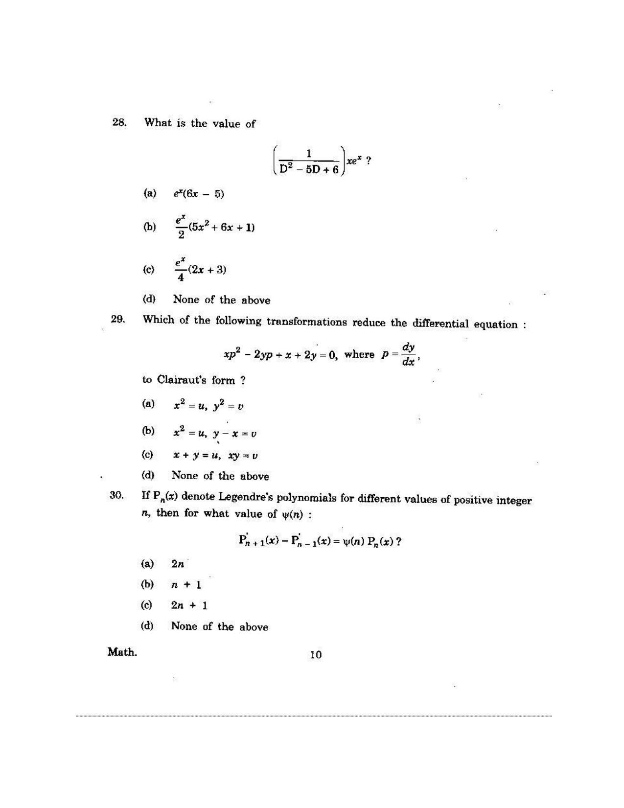 KUET 2023 M.Sc.Mathematics Question Paper - Page 118