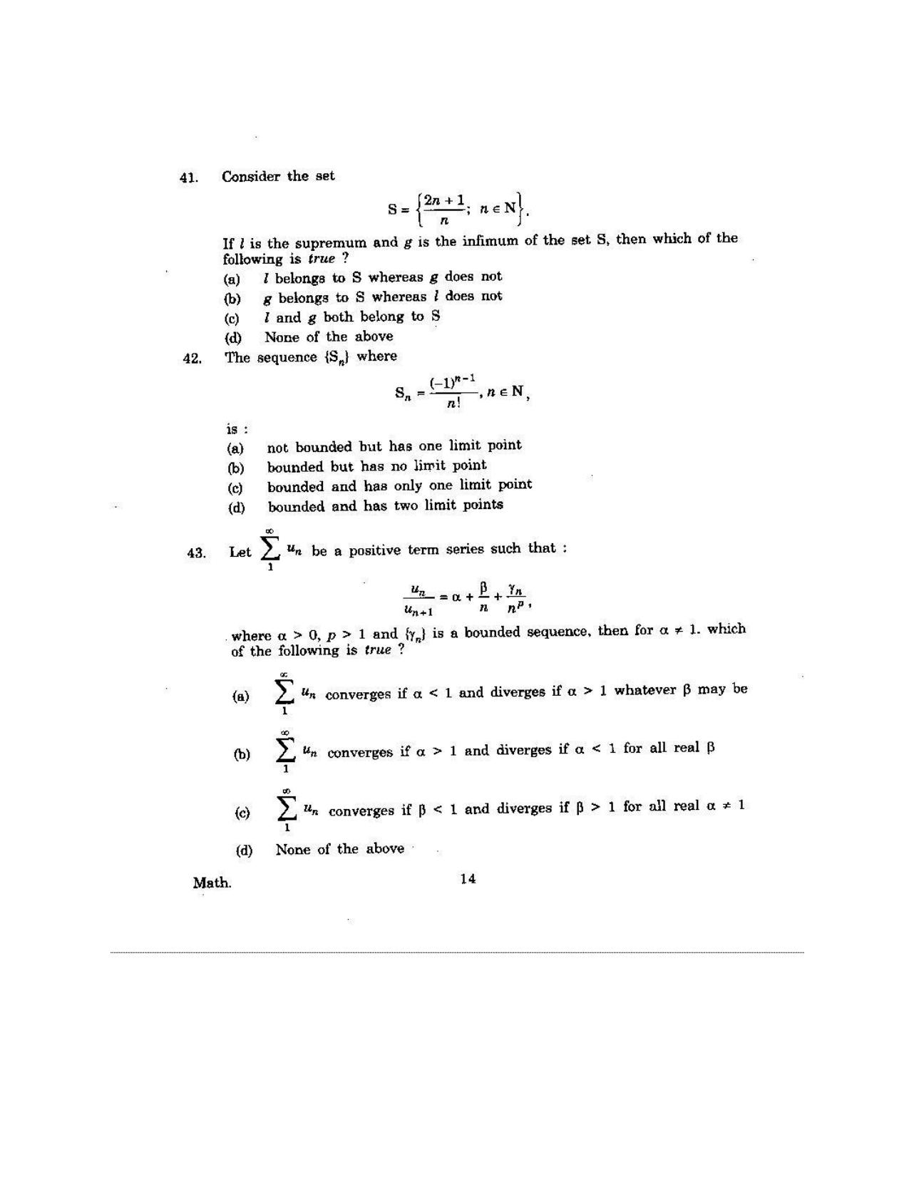 KUET 2023 M.Sc.Mathematics Question Paper - Page 122