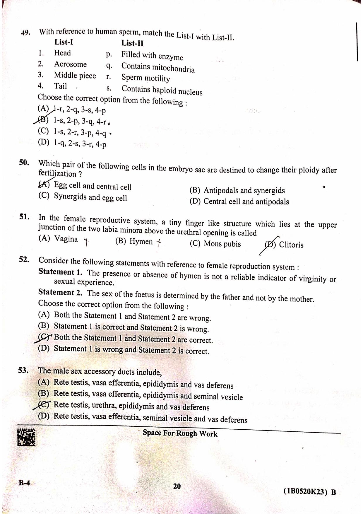 KCET 2023 Biology Set B-4 Question Paper - Page 10