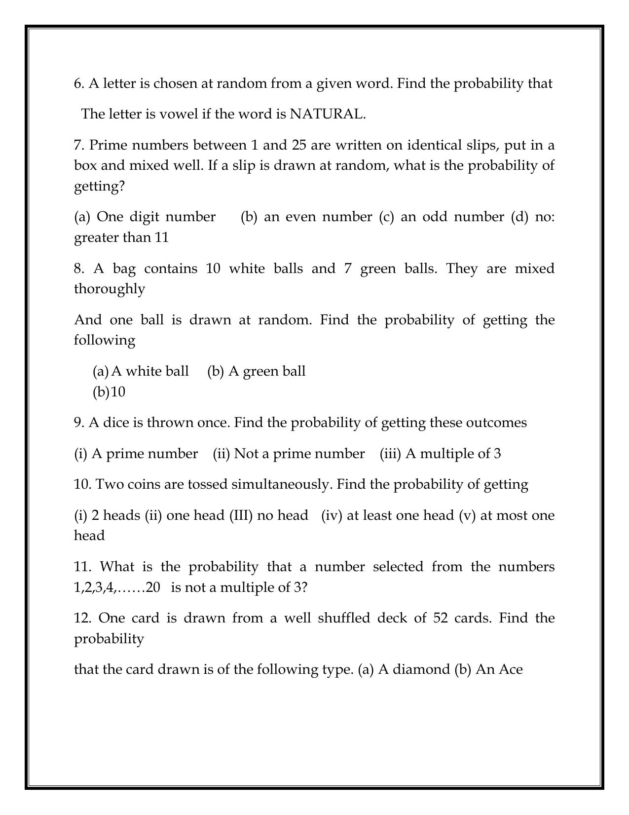 CBSE Worksheets for Class 8 Mathematics Data Handling Assignment 2 - Page 2