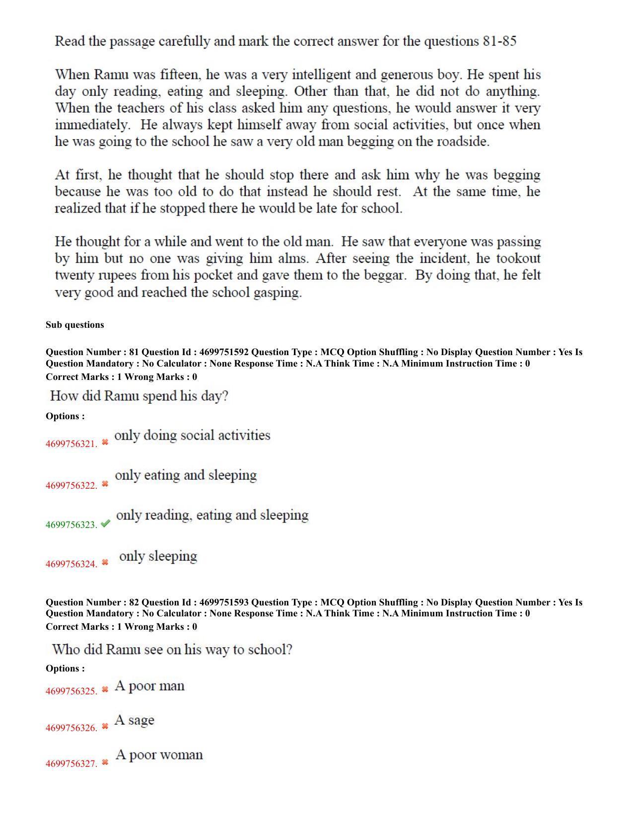 TS EDCET: 18th May 2023 Shift 1 Question Paper and Answer Key - Page 42