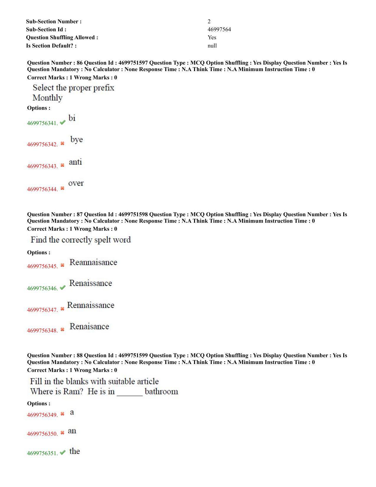 TS EDCET: 18th May 2023 Shift 1 Question Paper and Answer Key - Page 44