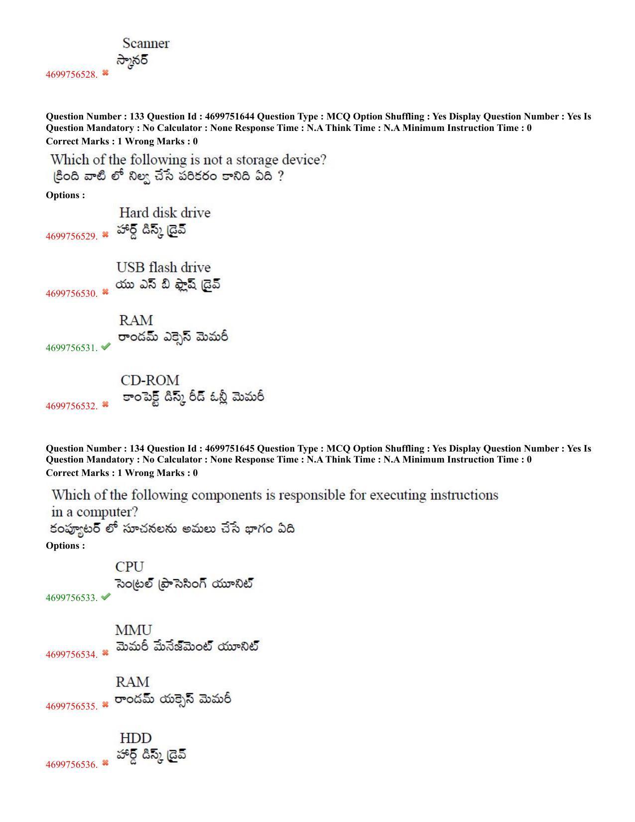 TS EDCET: 18th May 2023 Shift 1 Question Paper and Answer Key - Page 65