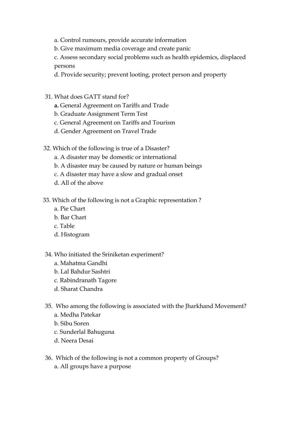 Odisha CPET SOCIAL WORK SET II 2021 Question Paper - Page 6