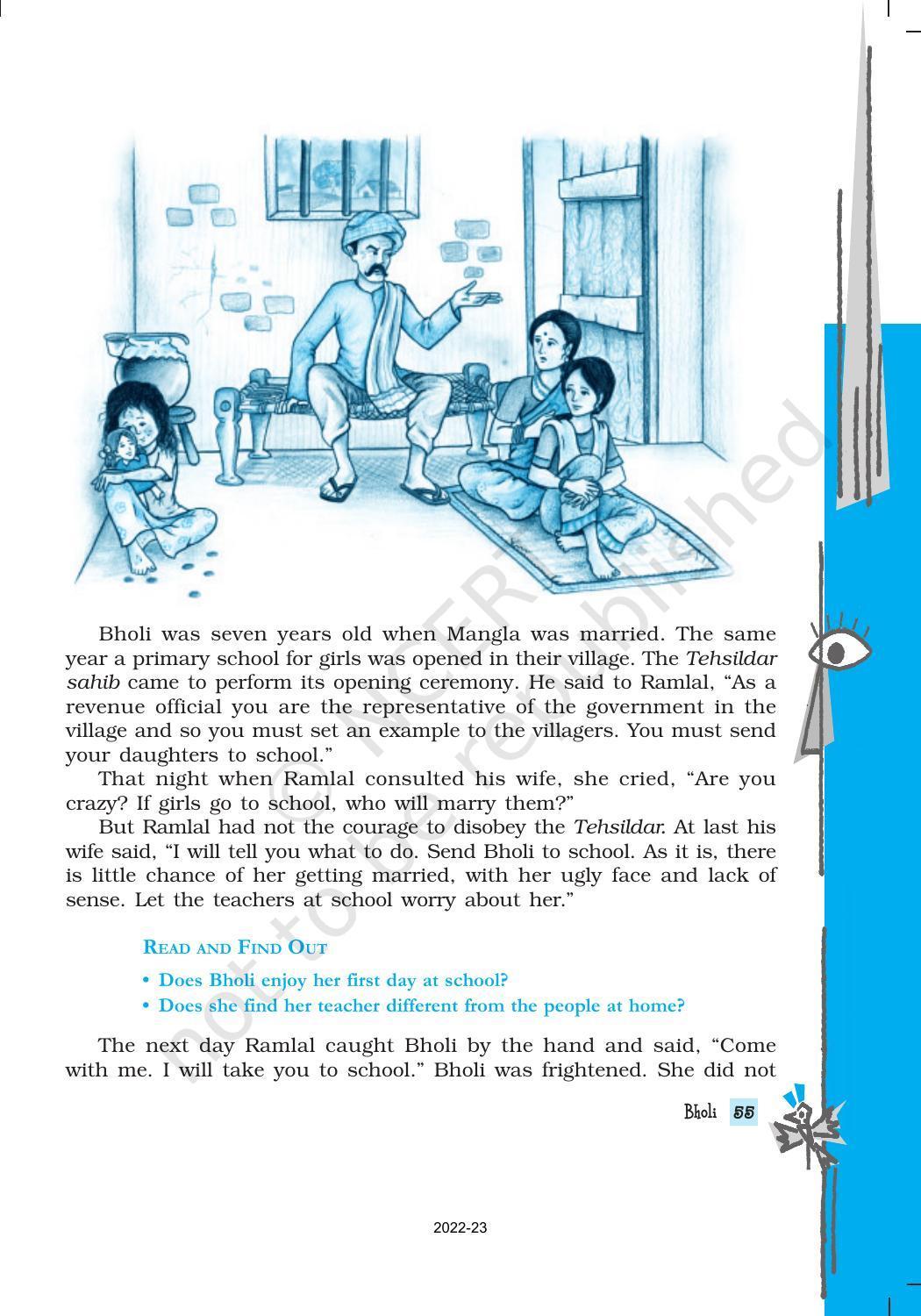 NCERT Book for Class 10 English Footprints Without Feet Chapter 9 Bholi - Page 2