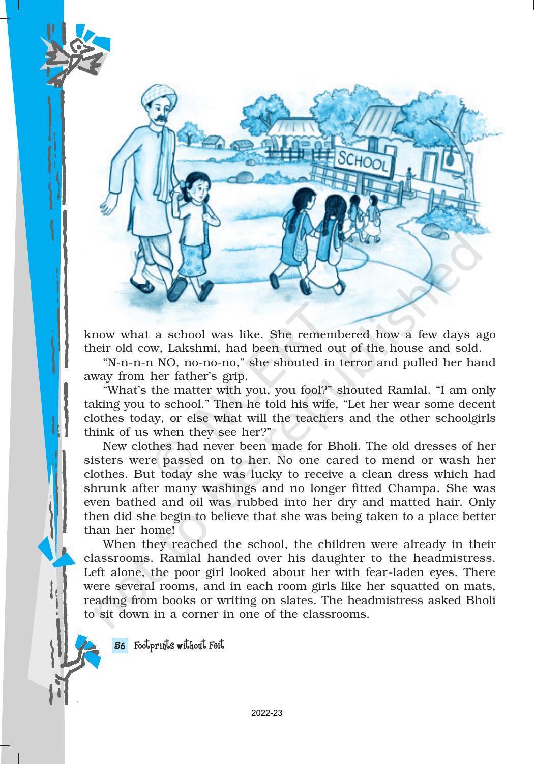 NCERT Book for Class 10 English Footprints Without Feet Chapter 9 Bholi - Page 3