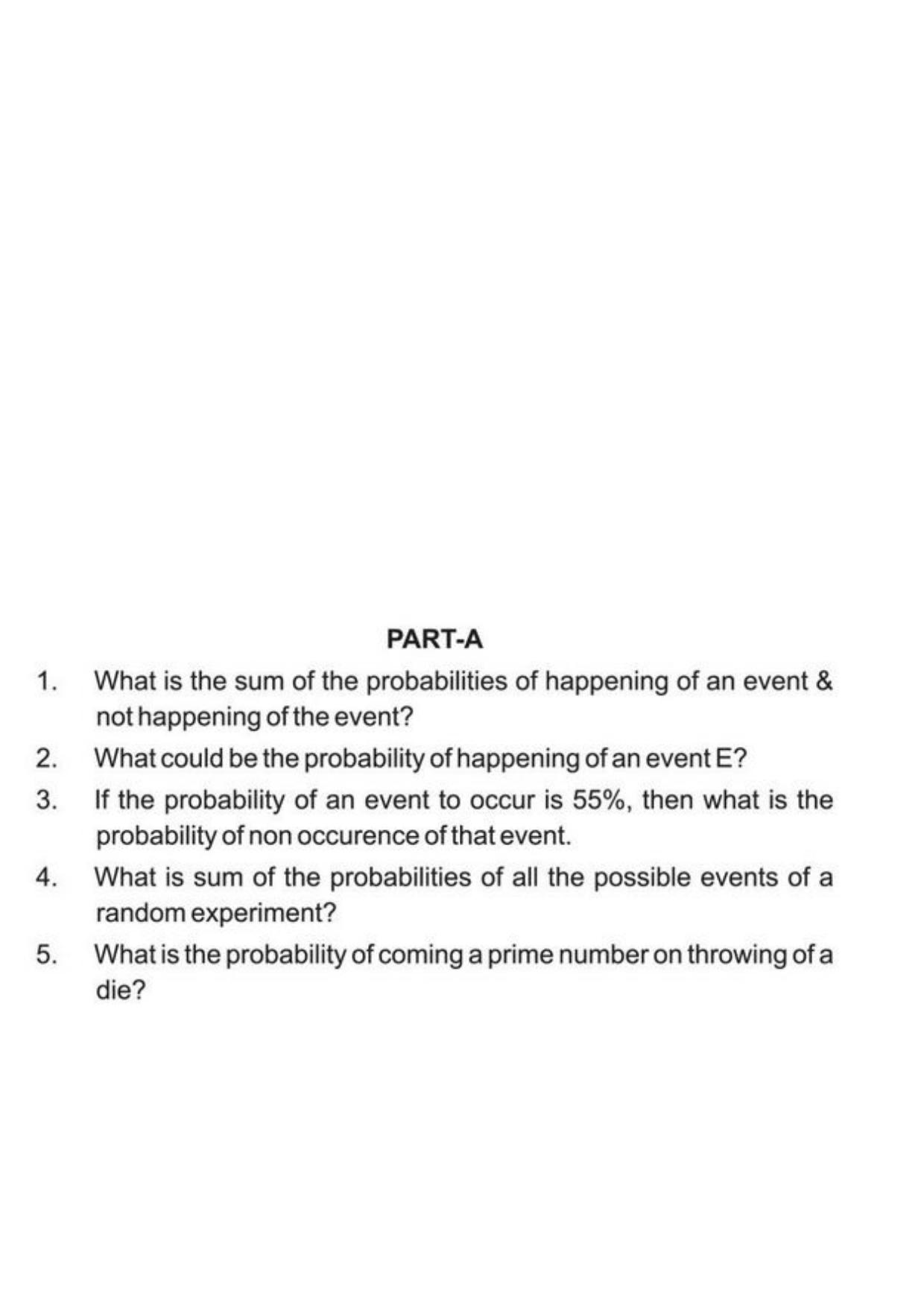 Class 9 Notes, Question & Practice Paper - Mathematics (Topic 15 : Probability) - Page 4