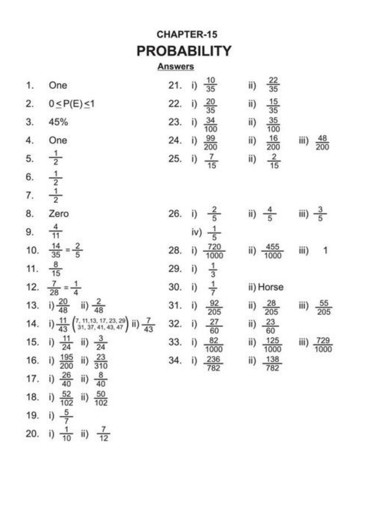 Class 9 Notes, Question & Practice Paper - Mathematics (Topic 15 : Probability) - Page 12