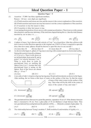 GSEB HSC Physics Ideal Question Paper - 1