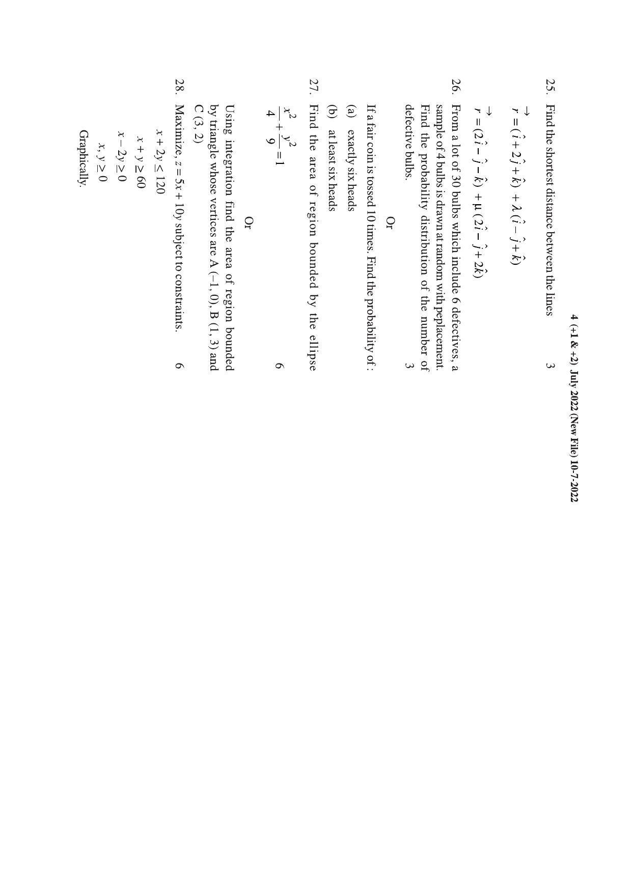 HP Board Class 12 Math Model Paper - Page 4