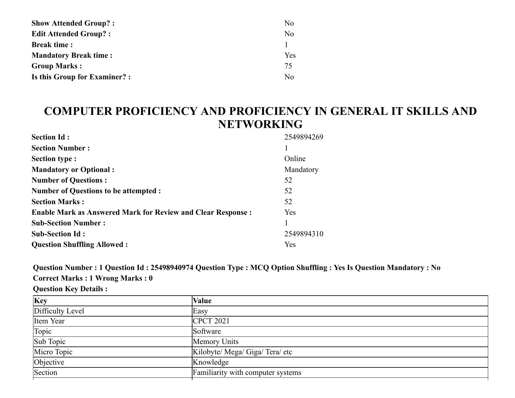 MP CPCT 08 August 2021 Question Paper English Shift 2 - Page 2
