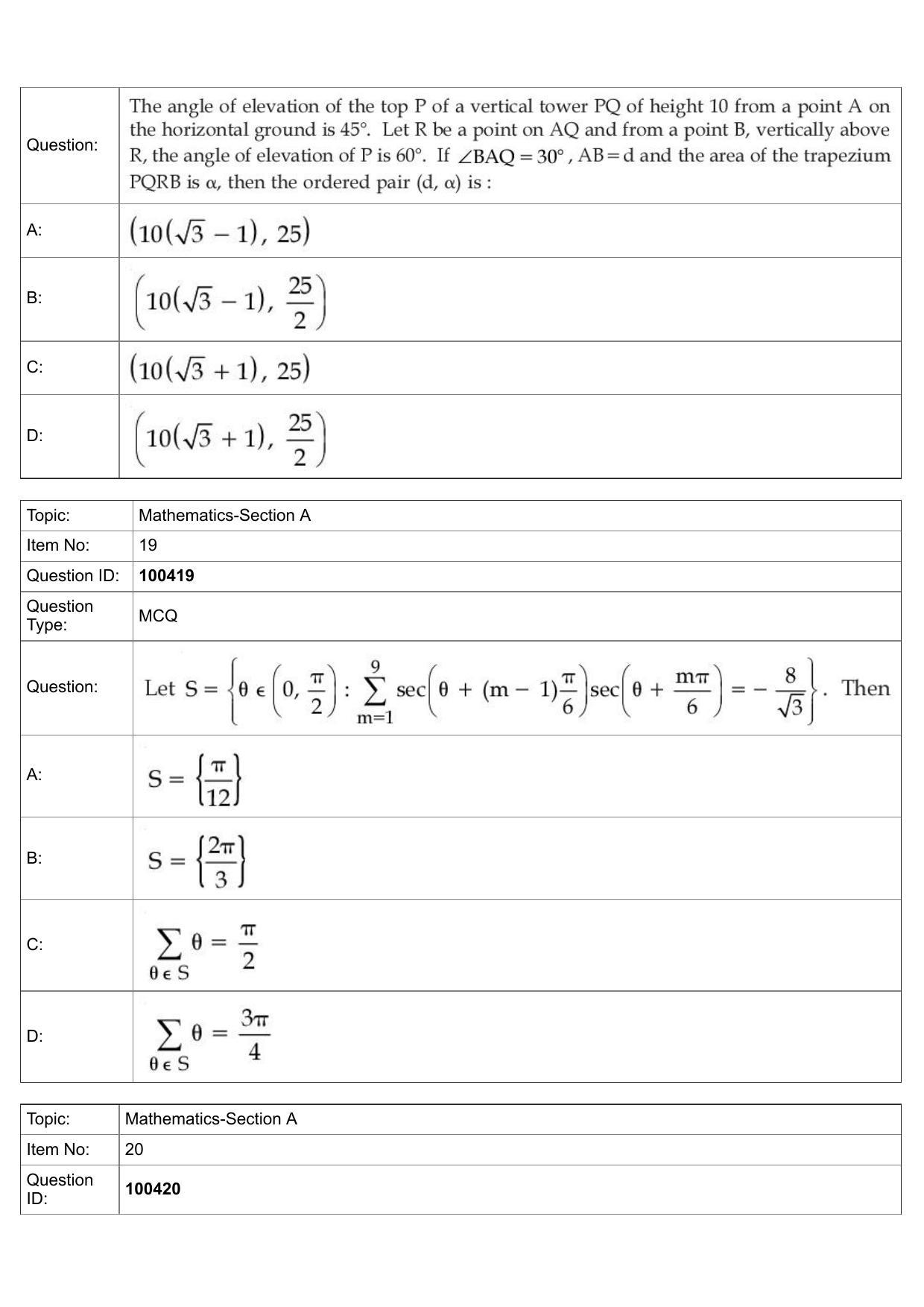 JEE Mains 2022: BTech English (Shift 2) 27-07-2022 Question Paper - Page 10