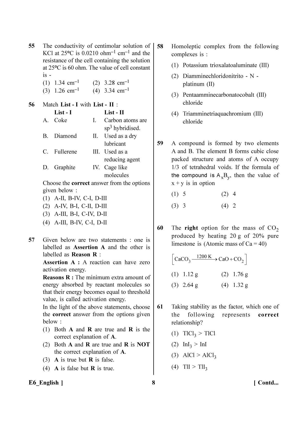 NEET 2023 E6 Question Paper - Page 8