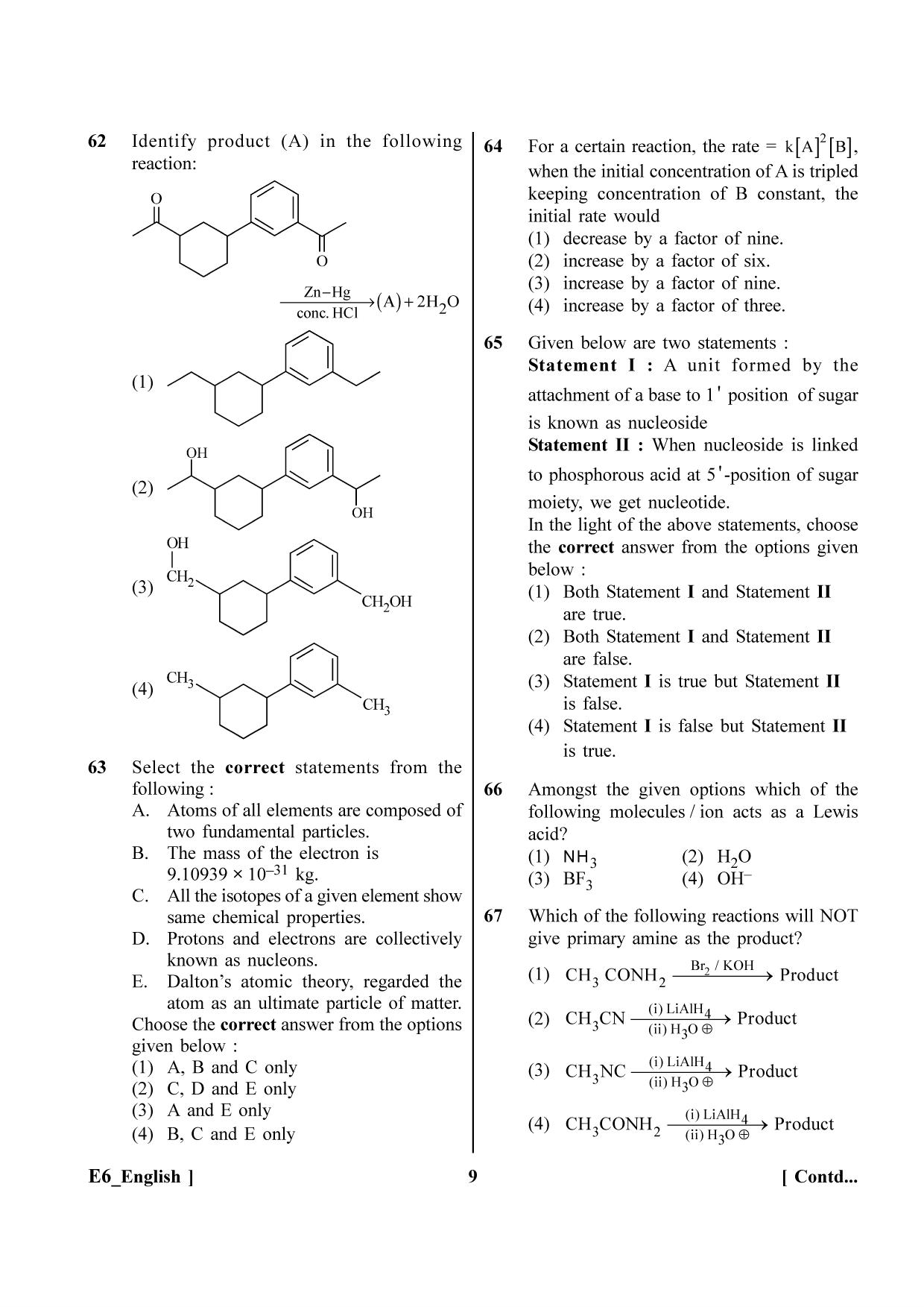 NEET 2023 E6 Question Paper - Page 9